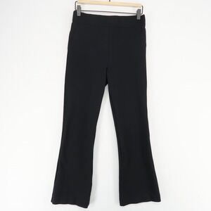 Spanx Kick Flare Ponte Pants Womens M Tall Black Pull On Stretch High Rise